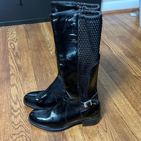Bos. & Co. BAWN BLACK ZIP UP BOOTS Size 37